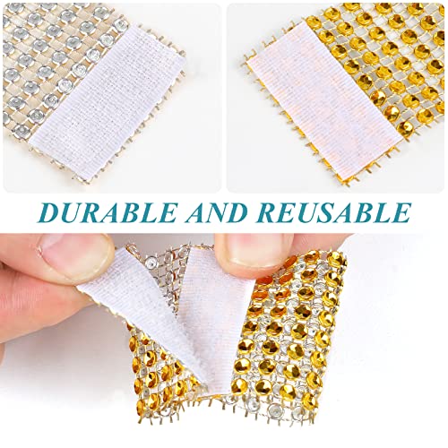 Pecula TF001 24Pack Napkin Rings, Gold Napkins Rings Plastic thumb #2
