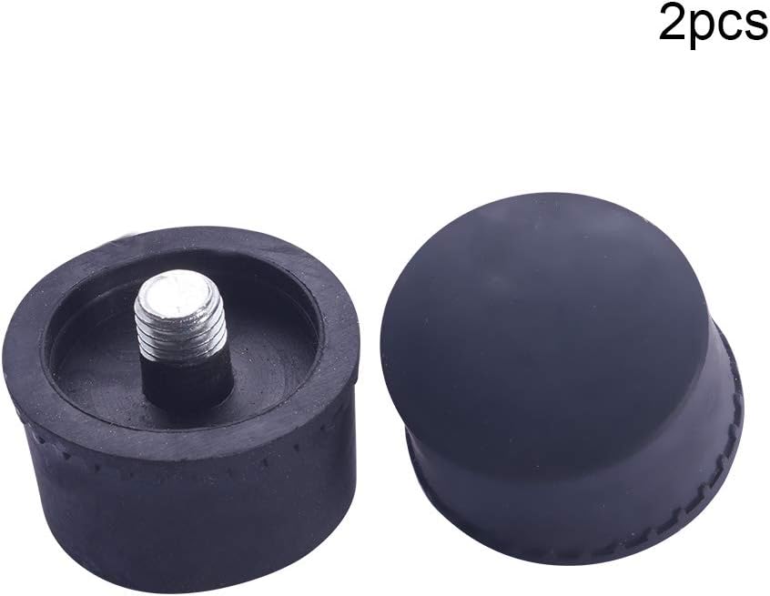 Utoolmart 1.57 inch Diameter Mallet Hammer Replacement Rubber Plastic Striking Head Tip Black 2pcs