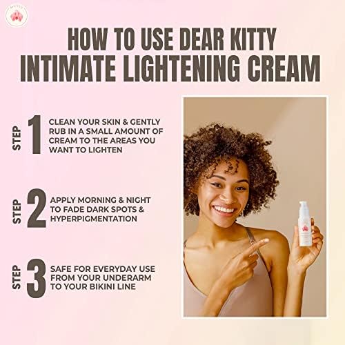 Miniatura 6 de Dear Kitty Crema aclaradora íntima para áreas privadas  Crema para manchas oscuras  Corrector natural de manchas oscuras para partes privadas,