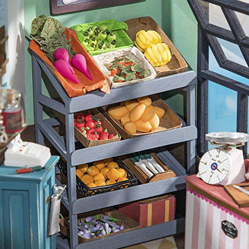 Rolife Diy Miniature Dollhouse Kits, Diy Crafts For Adults To Build, Mayberry Street Miniatures Model Building Sets, Christmas Decorations Birthday Gifts For Family And Friends (Carl's Fruit Shop) #TOP4