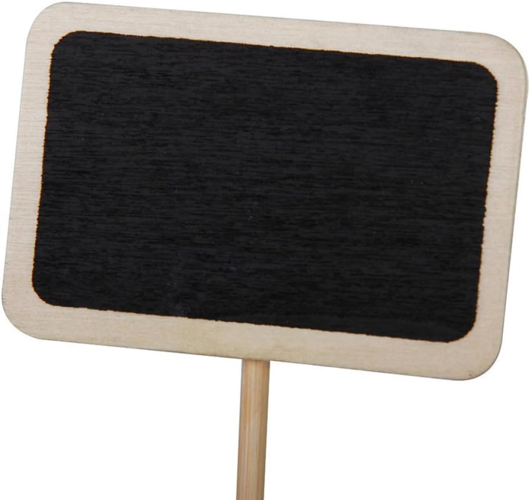 10pcs Mini Chalkboard Message Board Rectangle with Holder Base