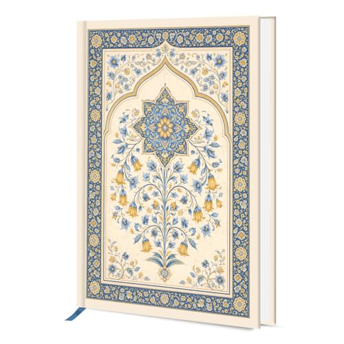 Image of Hard Bound Notebook for Girls & Women | A5 Ruled Journal | 192 Pages | 80 GSM Premium Paper | Designer Laminated Cover | Ribbon Bookmark | Notebook for School, College, Office, Journaling & Note Taking (DM4014)