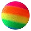 Rainbow PVC zachte bal voor kinderen, sap- en duurzame bouncy bal voor kinderen, cadeau (8,5 inch)