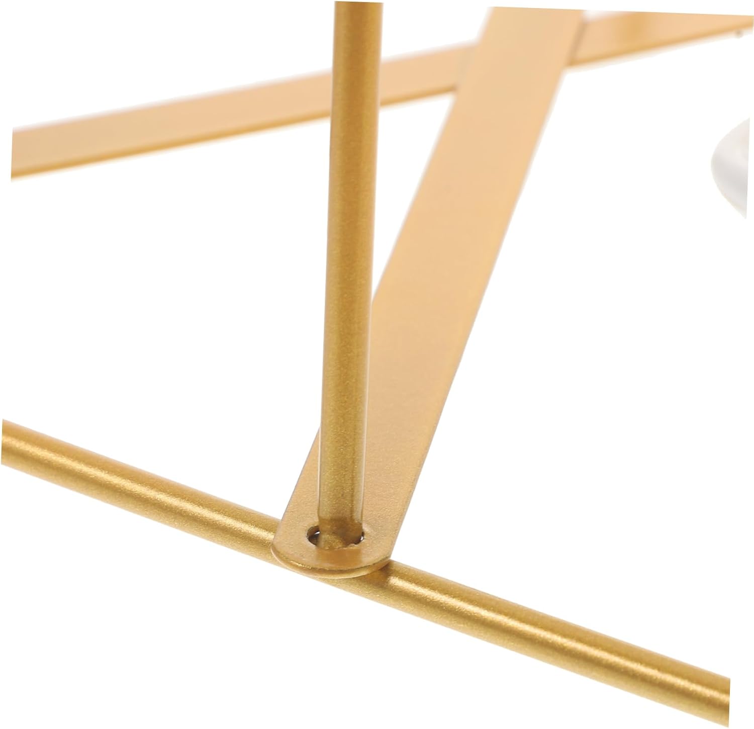 IMIKEYA 1set Fruits Serving Tray Iron Rack Ceramic Three Dessert Stand for Dried Fruits Snacks and Appetizers for Tea Parties Home Decor and Gatherings