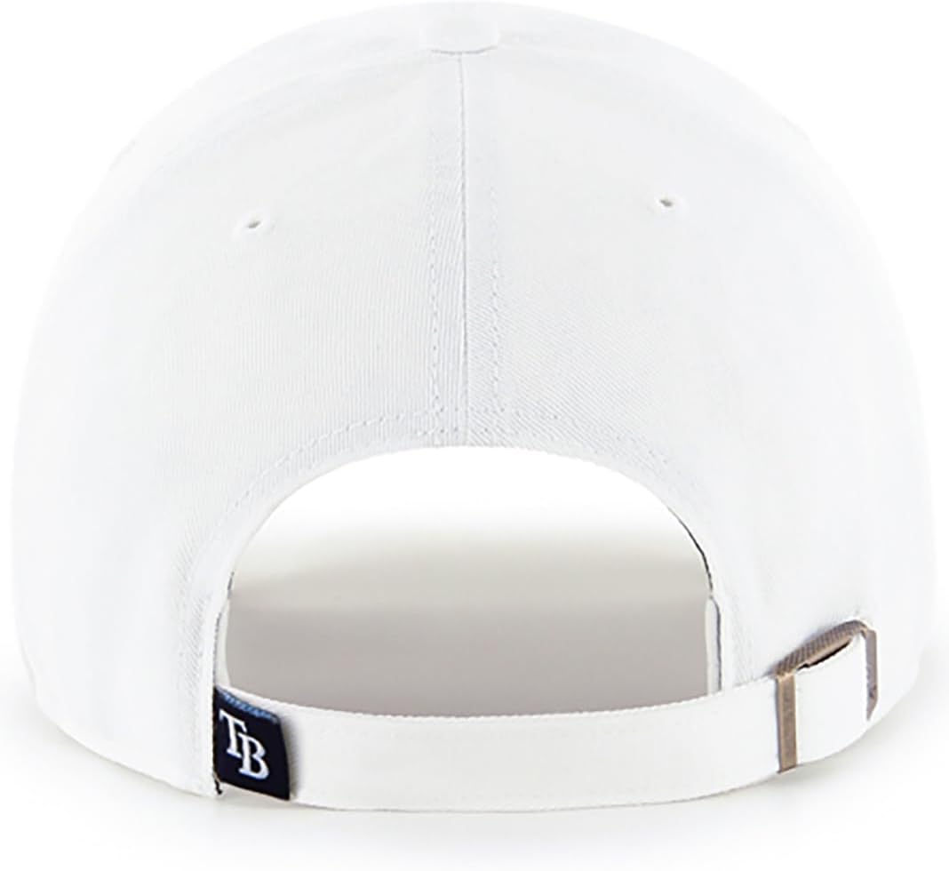 47 MLB White Team Color Primary Logo Clean Up Adjustable Strap Hat Cap, Adult