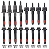 NewYall 4.7L Exhaust Manifold Stud Bolt Nut Kit for Chrysler Aspen 2007-2009, Dodge Dakota 2000-2007, Ram 1500 2002-2008, Durango 2000-2009, Jeep Commander 2006-2010, Grand Cherokee 1999-2009
