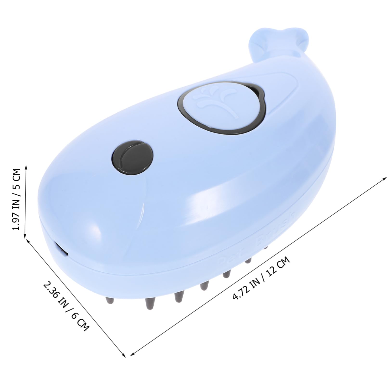 SUPVOX 3pièces Brosse à Vapeur Multifonctionnelle Pour Chats Brosse De Bain Et Nettoyante Auto-nettoyante Convient à Les Types De Poils Couleur Bleue