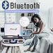 Vinyl Record Player 3-Speed Bluetooth Suitcase Portable Belt-Driven Record Player with Built-in Speakers RCA Line Out AUX in Headphone Jack Vintage Turntable