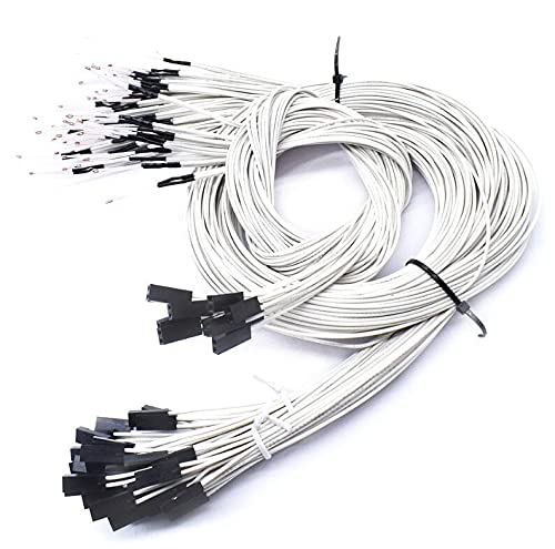 Lysee 3D Printer Parts & Accessories - 500pcs/lot 3D Printer Parts 100K ohm NTC 3950 Thermistors with Cable for 3D Printer Reprap Mend RAMPS 1.4 A4988 HEATBED - (Size: Without Du-pont)