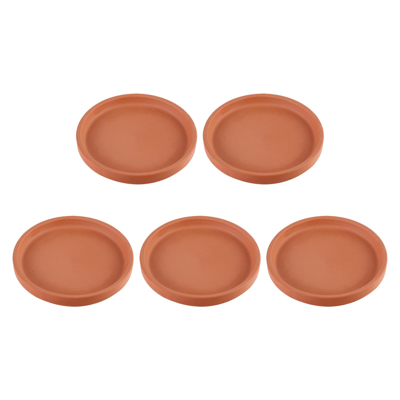 Healeved Sottovasi in Terracotta 5pezzi per Vasi, Piattini in Pottery