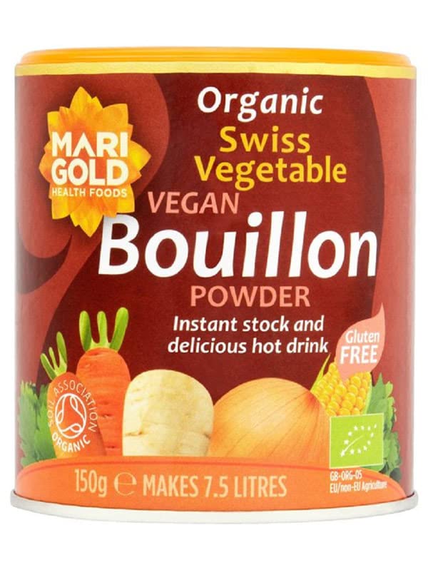 Marigold - Organic Swiss Vegetable Vegan Bouillon Powder - 150g (Pack of 5)