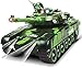Carro armato telecomandato da 33 cm che spara Airsoft War Fighting Battle Tank Toy con indicatori di vita a LED Suoni realistici Luci fantastiche Scalatore Off-Road per bambini Adulti Regalo di Natale