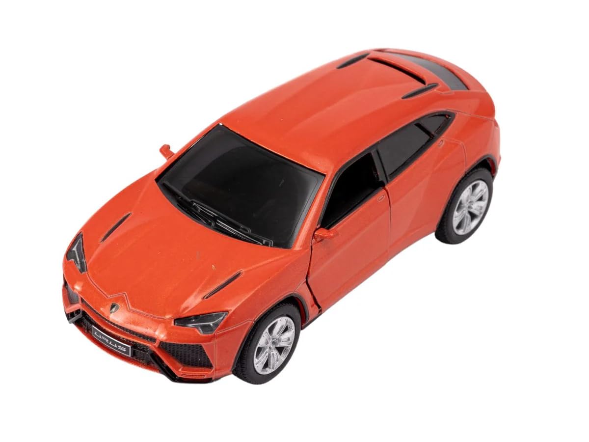 Easy Toys Model Car Compatible with Kinsmart Lamborghini Urus - Scale Toy Car with Opening Doors - Cars modeling (Orange)