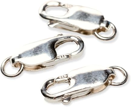 925 Sterling Silver Lobster Claw Clasp with Open Ring 16.8mm by CRAFT WIRE