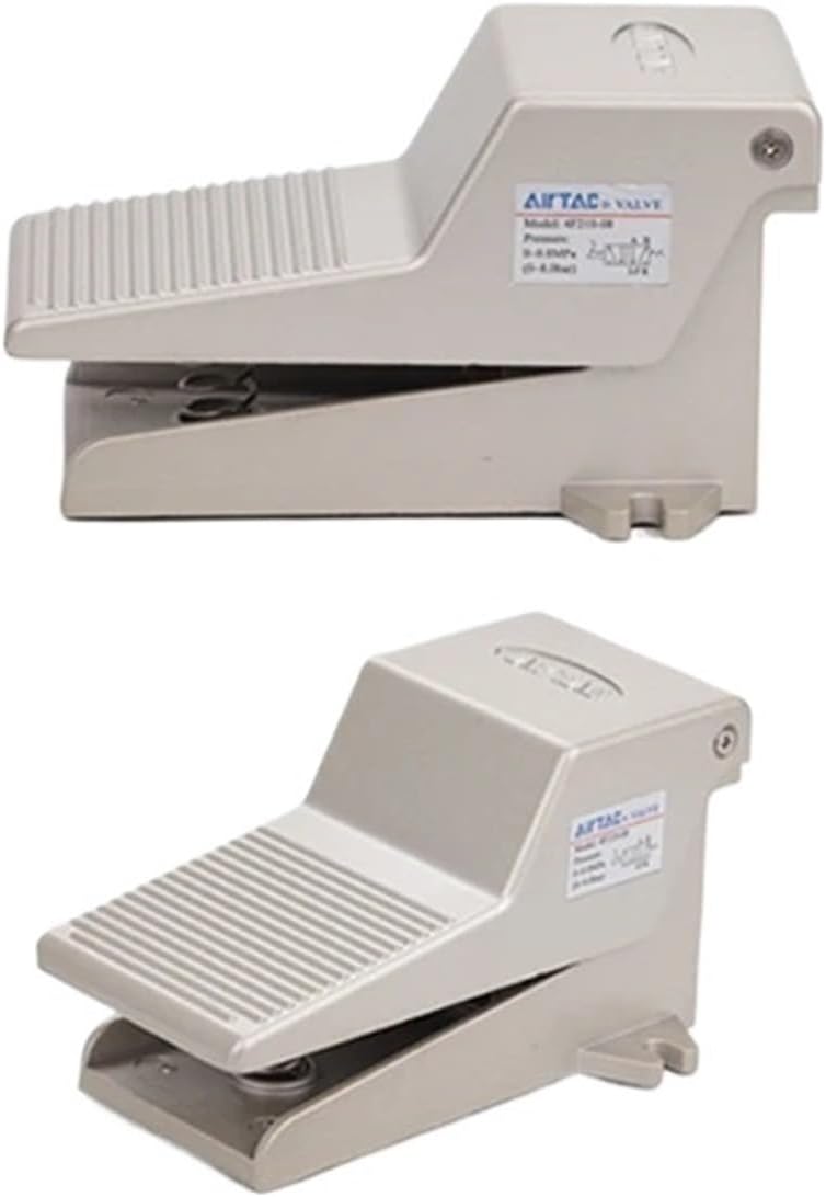 1PCS Foot Valve Pneumatic Foot Pedal Valve Cylnder Control 4F210-08L 3F210-08 Cylinder Controller Pedal(3F-210-06,With-12mm-Fitting)