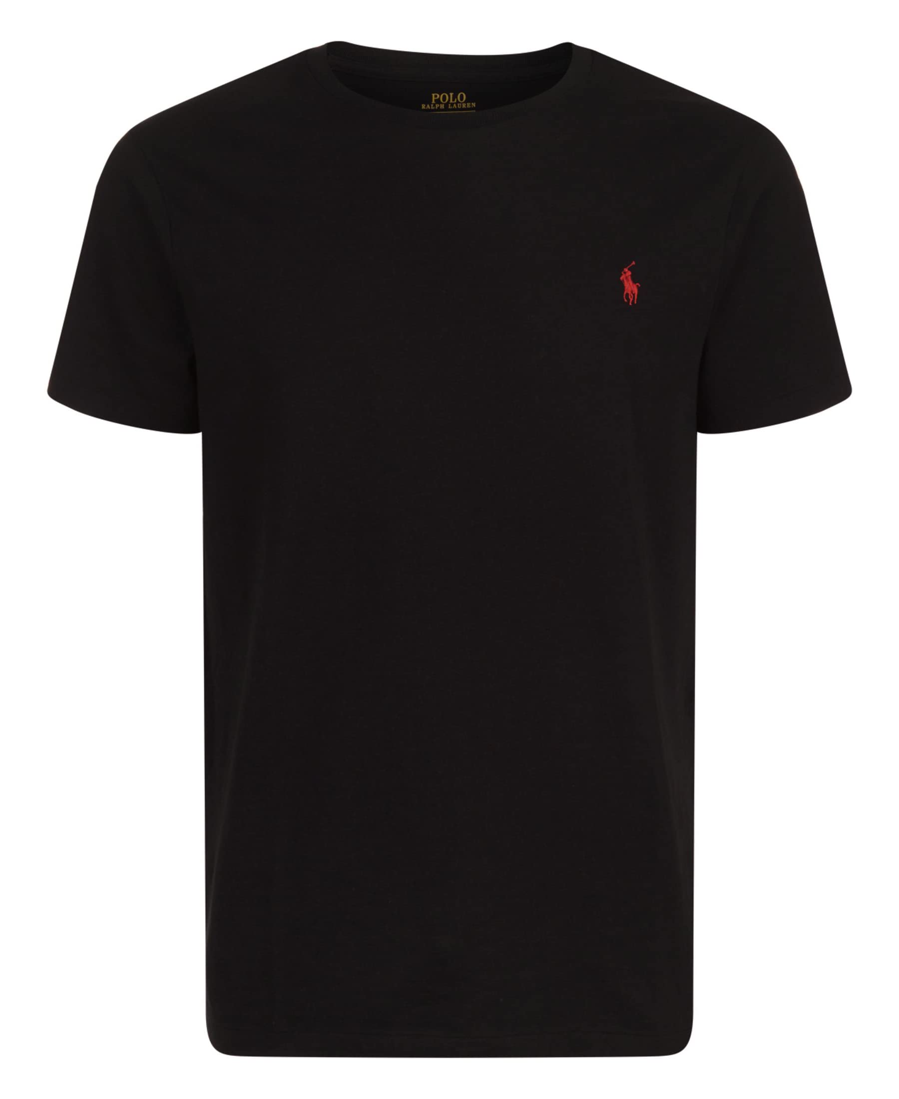 POLO RALPH LAUREN Mens Crew Neck T-shirt (Small, RL Black)