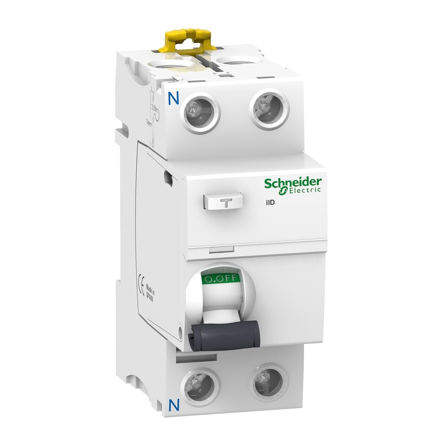 Schneider A9R10216 RCCB Fehlerstromschutzschalter iID 2P 16A 10mA AC, Weiß