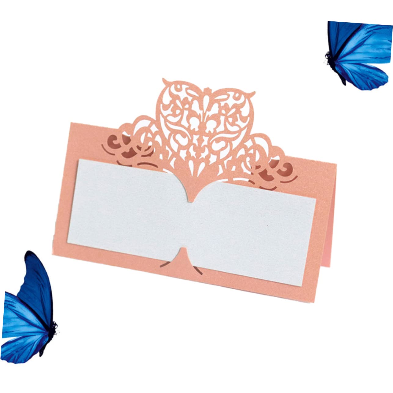 ABOOFAN 3 Sets Elegante Tischkarten Aus Papier Im Vintage-stil Errötende Farbe Tischkarten Für Hochzeiten Taufen Veranstaltungen 50 Stück * 3