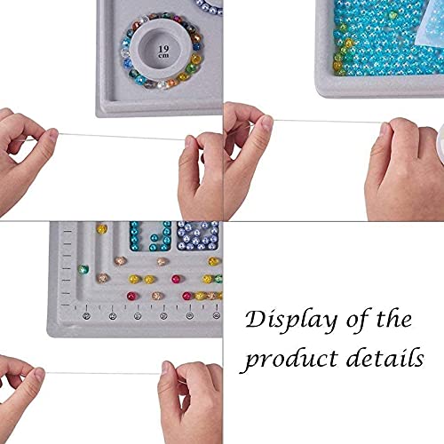 Kaneorooir Bead Design Board Bracelet Design Board Flocked Bead Board Mats Necklace Beading Jewelry Organizer Tray -B - Image 4