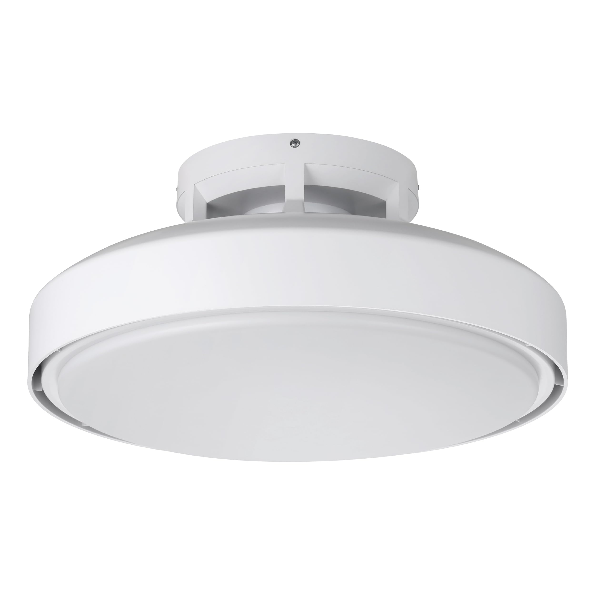 EGLO LED ceiling fan Morenci with dimmable light, remote control | small size, timer, night light, white, DC motor, warm to cool white, 48 cm diameter