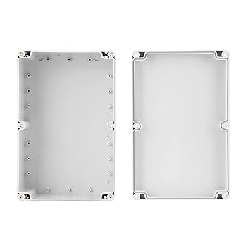 Waterproof Junction Box, White Plastic Enclosure Project Case DIY Wiring Connection Box 230x150x85mm