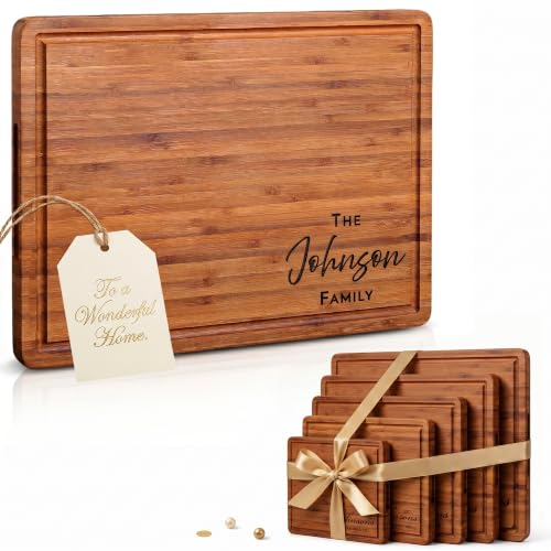 Tabla de Cortar Rectangular de Bambú Personalizada miniatura 1