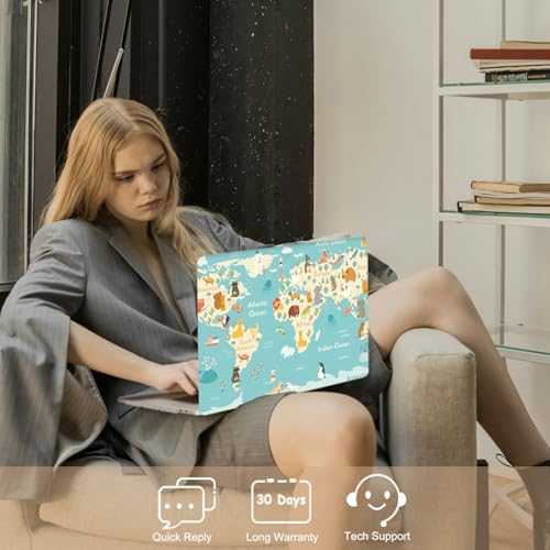 Carcasa MacBook Pro 15 delgada con diseño de plástico resistente Mapamundi 2