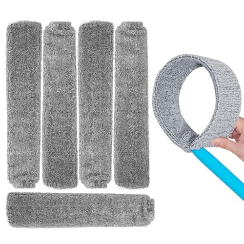 Sojuaxi ダスターリフィル | 6枚 マイクロファイバー クロス カバー - 再利用可能 水洗い可能 掃除用具,キッチン リビングルーム アパート 床 壁 家具の下 ソファ クッション用