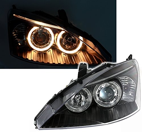 AD Tuning GmbH & Co. KG 960591 Angel Eyes Scheinwerfer Set, Klarglas Schwarz