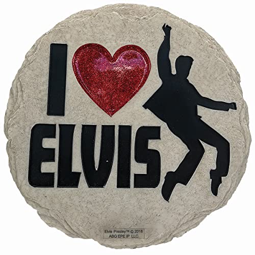 Image of Spoontiques - Garden Decor - Elvis Stepping Stone - Decorative Stone for Garden