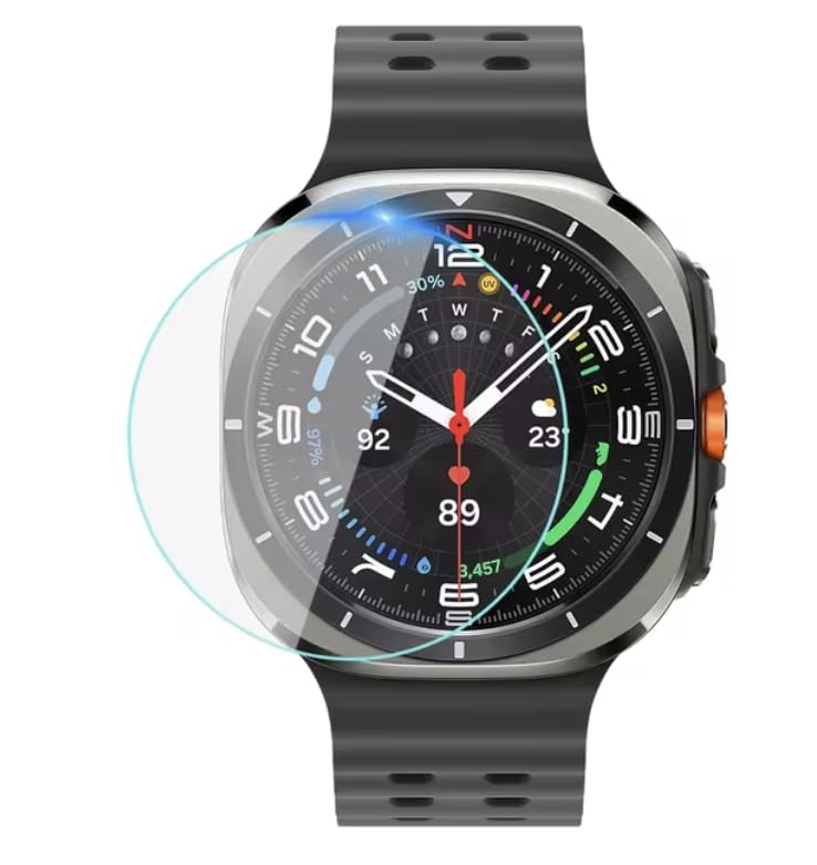 screen protector for galaxy watch ultra 7 (47mm) tempered glass protectors accessories compatible with samsung galaxy watch ultra 47mm (not for others models) (pack of 1)