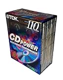 TDK CD Power 110 High Bias High Energy Performance Blank Audio Cassette Tapes - 8 Pack
