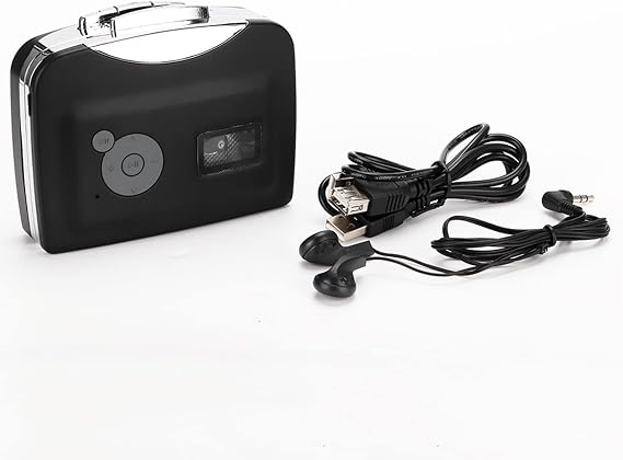 Cassette Player, Portable from Tapes to MP3 Converter Audio Music Player Capture Cassette Recorder USB Cassette Digital Tape MP3 with Headphones