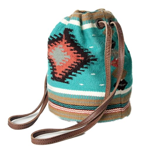 American Darling Bucket Saddle Blanket Genuine Leather Women Bag Western Handbag Purse| | Duffle