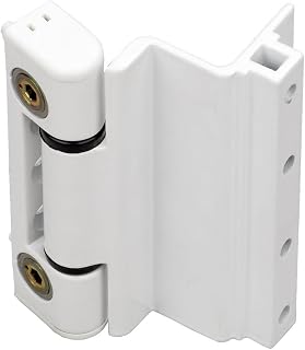 Ironmongery Solutions® Challenger 2D High Security Door Hinge Body – Adjustable Reinforced Hinge Body for Composite, Timber & PVCu Doors – Hardware Fittings Included (White)