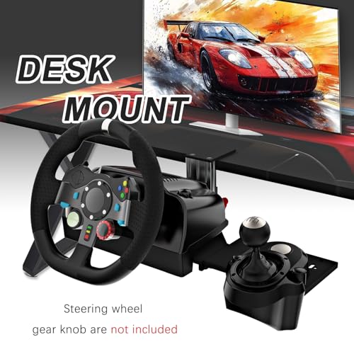 Image of EG STARTS 1 Set Desk Mount for Sim Racing Wheel Stand Simulator Cockpit Wheel Stand Racing Steering Shifter Mount fit for Logitech G25 G27 G29 G920 G923 Thrustmaster T248 T300 T-GT TS-PC T500 T818