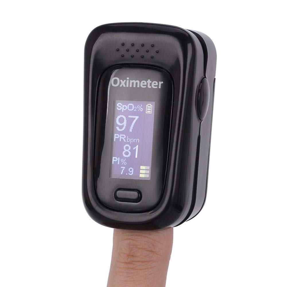 YHW Dedo oxímetro de Pulso con función de Alarma de Pulso del Dedo Home Health Care Multifuncional Premium oxímetro sueño de saturación de oxígeno del Monitor ( Estilo al Azar Colores )