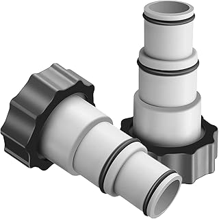 Taicols Replacement Hose Adapter for Threaded Connection Pumps Pompe de Filtration Piscine Pool Hose Adapter Hose Filter for Intex A w/Collar Replace 1.25" and 1.5" Hoses Pool Replacement Parts