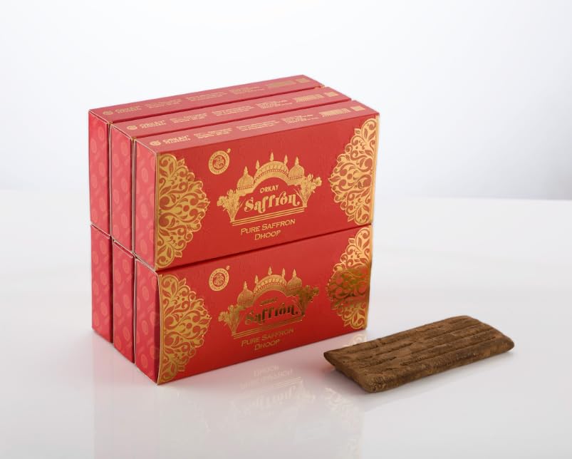 Compatible with Snake Brand Orkay Pure Saffron Dhoop Sticks 10 Sticks || Pack of 6 || Contains 60 Sticks Saffron (10, Set of 6)-image-14