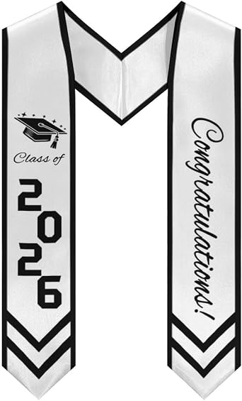 2026 Graduation Stole Class of 2026 Graduation Sash
