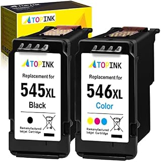 ATOPINK 545 546 Ink Cartridges, Printer Ink 545 546 Replacement for Canon 545 546 Ink Cartridges, PG-545 Black CL-546 Colour XL, for Pixma MX495, TR4550 TR4551, TS3350 TS3150, MG3050 MG2500 MG2550s