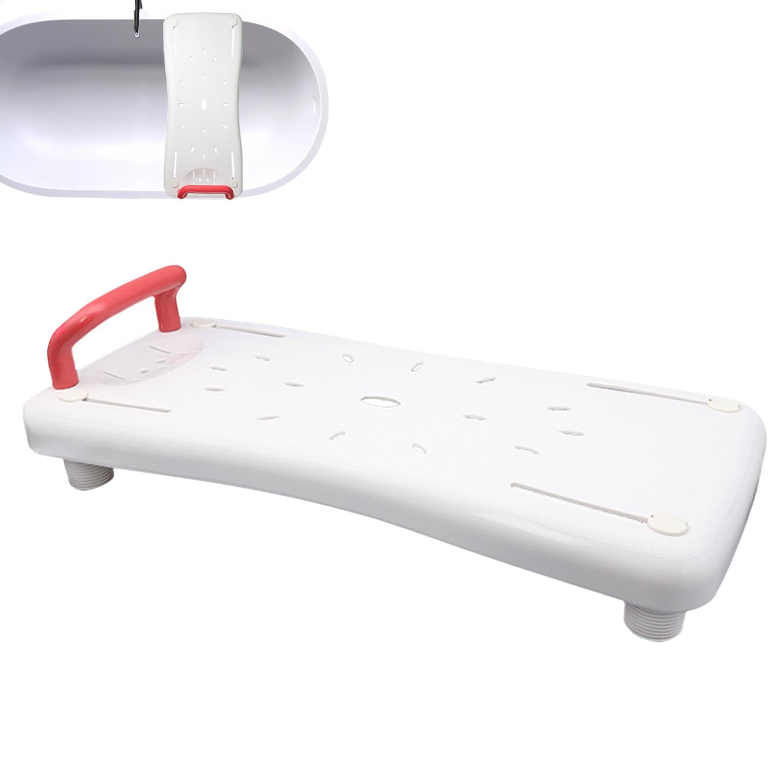 Banco de bañera con asa,Banco de transferencia para bañera - Asientos para tabla de ducha y bañera - Tabla de baño multiusos para personas con dificultades menstruales, personas mayores y discapacitad
