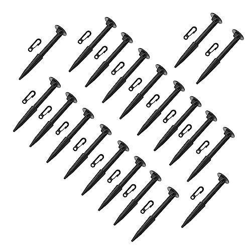 Mikinona 20Pcs Inflatables Tent Stakes Durable Camping Ground Spike Hooks for Easy Installation Weather Resistant Outdoor Use for Tents and Decorations