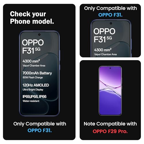 Image of FIRST MART Tempered Glass for Oppo F31, F31 Pro, F33 and Oppo F33 Pro, 9H 0.3 mm Full-Glue Screen Protector with Cable Protector, 3D Edge-to-Edge, HD Clear, Case-Friendly, Black, Pack of 1