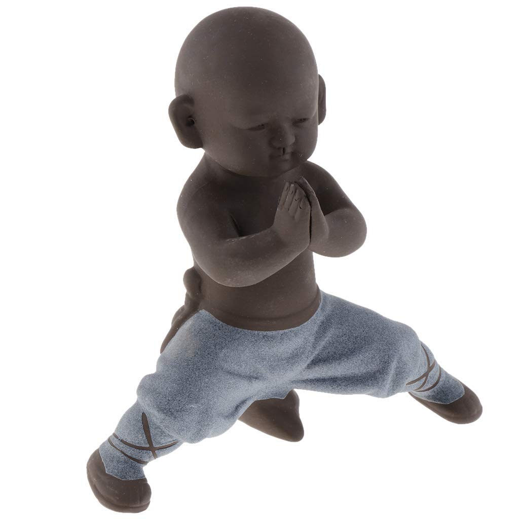 Tubayia Style D Ceramic Monk Figurine Statue Sculpture Decoration For Living Room, Bedroom, Office (Style D)