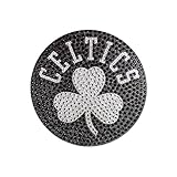 FANMATS Team ProMark NBA Boston Celtics Bling Emblem, 6.25' x 6.25', Silver