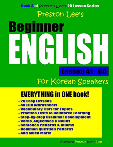 Preston Lee's Beginner English Lesson 41 - 60 For Korean Speakers (Preston Lee's English For Korean Speakers) image 2