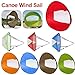 Fnacuody Kayak Wind Sail Foldable Downwind Sail for Kayak, Canoe & Inflatable Boats Compact Popup Wind Paddle(Red)