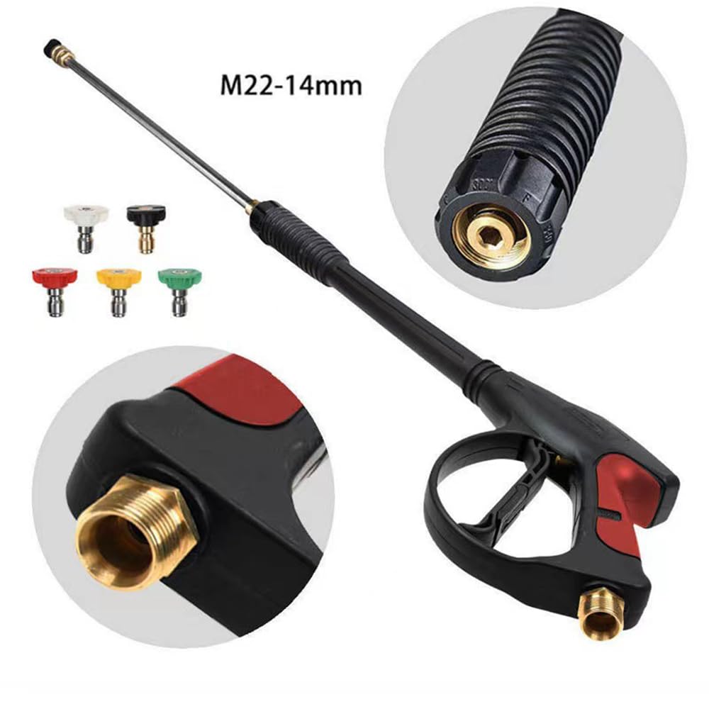 Zestaw maszyn do czyszczenia wysokociśnieniowego 4000PSI M22-14 myjka rdzeniowa zaworu z 1 4 szybkozłączkami 5 uniwersalnymi dyszami przedłużającymi do ogrodu samochodowego i patio