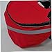 INOOMP Dog Camping Backpack Portable Breathable Hound Rucksack for Outdoor Travel and Hiking Oxford Material Reflective Safety Band s Red